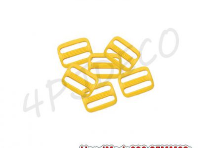 ตัวเลื่อน25มม.พลาสติกสีเหลืองสำหรับสาย2.5ซม.,อุปกรณ์สำหรับสายกระเป๋าขายส่ง,หัวเลื่อนสายกระเป๋า